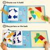 Beestech Wooden Tangram Puzzle Book, Travel Games for Kids in Car, Plane or Take Out for Restaurant, Educational Learning Puzzles Toys, On The Go Toys for Kids, Boys, Girls 3,4,5,6,7,8 Years Old view 2