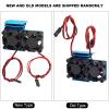 Motor Heat Sink, 540/550 Motor Heatsink Twin Cooling Fan RC Motor Fan for 1/10 Scale Electric RC Car(Blue) Slash Body 540 Motor Fan 540 Motor Fan 550 Motor Adapter Trfan view 2