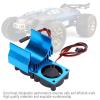 Motor Heat Sink, 540/550 Motor Heatsink Twin Cooling Fan RC Motor Fan for 1/10 Scale Electric RC Car(Blue) Slash Body 540 Motor Fan 540 Motor Fan 550 Motor Adapter Trfan view 4