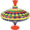 Lena 52225 Bolz Humming Multicoloured 19 cm, Sheet Metal Swing, Classic Pump Spinner, tin Colourful Motif, Stand, Toy Spinning top for Children from 18 m, L/B/H: 19 x 19 x 21 cm view 1