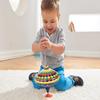 Lena 52225 Bolz Humming Multicoloured 19 cm, Sheet Metal Swing, Classic Pump Spinner, tin Colourful Motif, Stand, Toy Spinning top for Children from 18 m, L/B/H: 19 x 19 x 21 cm view 4