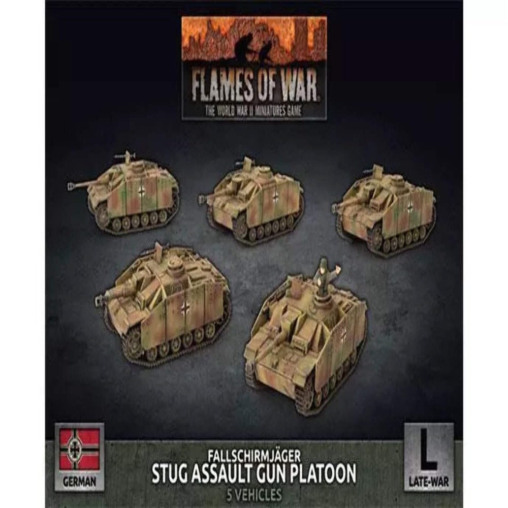 Flames of War: German Fallschirmjger StuG Assault Gun Platoon (Late-War)