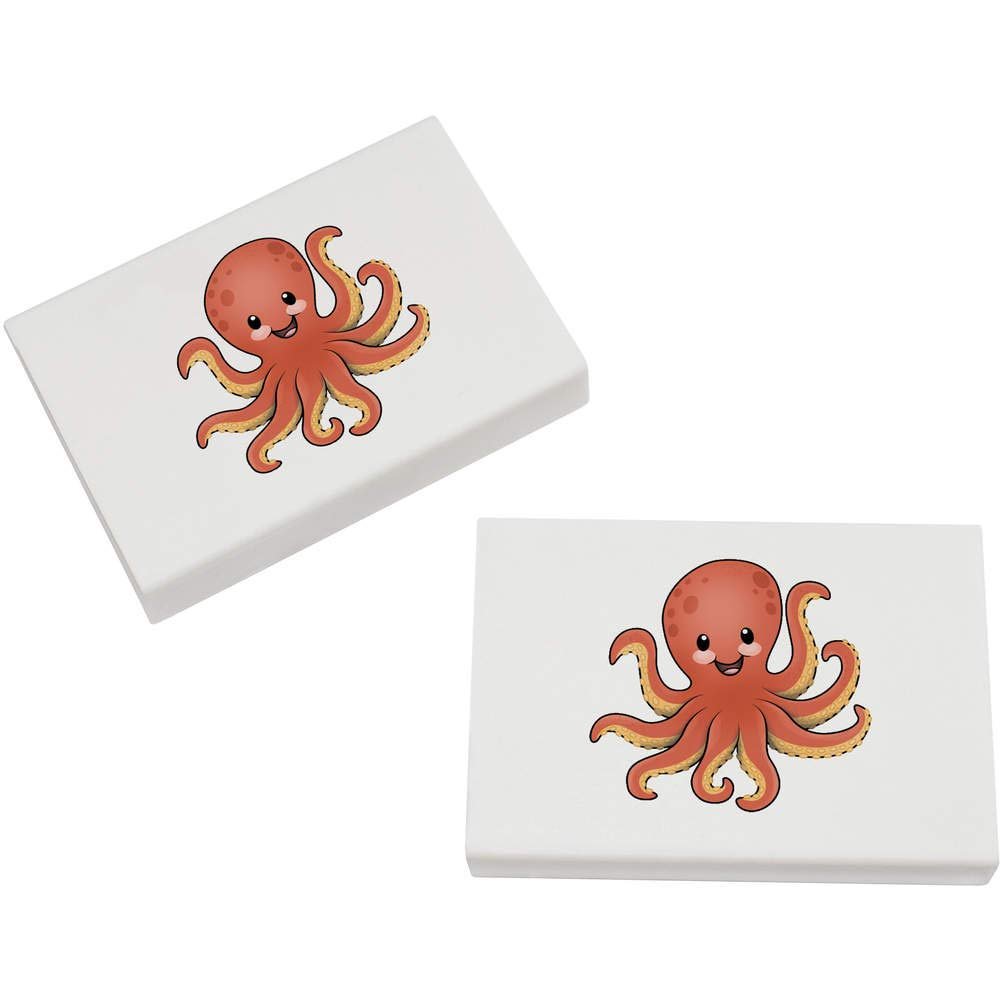 Azeeda 2 x 45mm 'Octopus' Erasers/Rubbers (ER00022511)