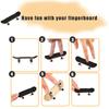Lazmin Wood Finger Skateboard Alloy Stent Bearing Wheel Fingerboard Novelty Toy Reduce Pressure Kids Gifts(Black) view 2