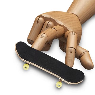 Lazmin Mini Finger Skateboard, Wood Maple Finger Skateboard DIY Fingerboard Toy Fingerboards Toys Hand Creative Gifts