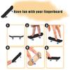 Lazmin Wood Finger Skateboard Alloy Stent Bearing Wheel Fingerboard Novelty Toy Reduce Pressure Kids Gifts(Navy) view 2