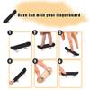 Lazmin Wood Finger Skateboard Alloy Stent Bearing Wheel Fingerboard Novelty Toy Reduce Pressure Kids Gifts(White) view 2