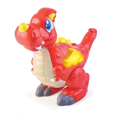 Happy Kid, Dragon Animal Funny Light & Sounds 12+ Dolls & Figures (AJ HK4243T-4245T-Dragon)