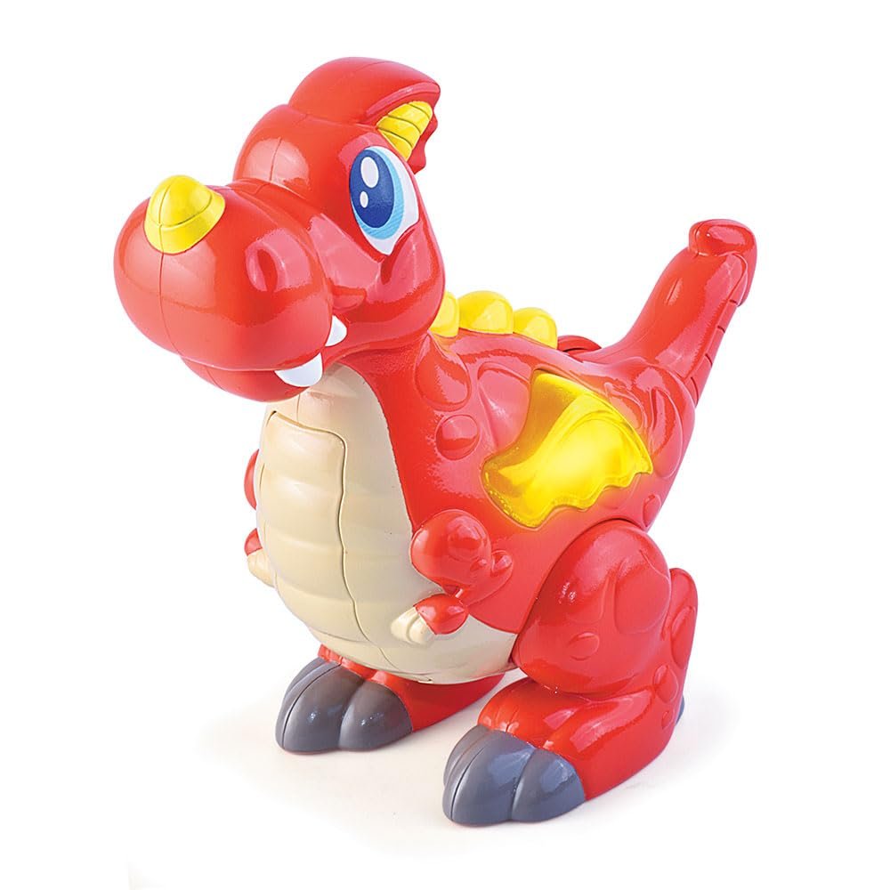 Happy Kid, Dragon Animal Funny Light & Sounds 12+ Dolls & Figures (AJ HK4243T-4245T-Dragon)