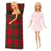 BARWA Doll Christmas Accessory Plaid Sleeping Bag Pajamas for 11.5 inch Doll Xmas Gift view 1