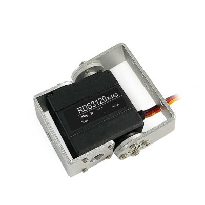 1X Robot Servo 20kg RDS3120 Metal Gear Digital Servo with Long and Short Straight U-Mount(Control Angle 270)