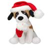 Plushland Xmas Pawpal with Santa Hat Stuffed Animals Plush Puppet Dog 8 Inches for Kids - A Perfect Christmas Day Gift on This Holiday for Babies (Christmas Dog Assortment) view 2