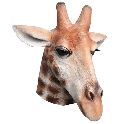 Realistic Giraffe Mask Halloween Deer Animal Fancy Dress Props Masquerade Party Costume Mask