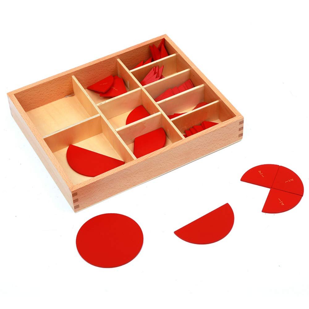 Baby Toy Montessori Cut-Out Labeled Fraction Circles 1-10 and 11-20 Teaching Aids Education Preschool Kids Brinquedos Juguetes (1-10 Decomposition)