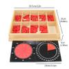 Baby Toy Montessori Cut-Out Labeled Fraction Circles 1-10 and 11-20 Teaching Aids Education Preschool Kids Brinquedos Juguetes (1-10 Decomposition) view 4