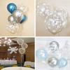 100PCS Christmas Snowflake Latex Balloons - Winter Wonderland/Xmas/Holiday Birthday Wedding Baby Shower Party Decorations Supplies Favors Clear Snowflakes Decor view 3