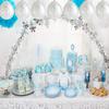 100PCS Christmas Snowflake Latex Balloons - Winter Wonderland/Xmas/Holiday Birthday Wedding Baby Shower Party Decorations Supplies Favors Clear Snowflakes Decor view 4