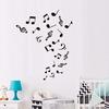 Musical Notes Home Decoration Wallpaper Living Room Sofa Music Removable for Kids Rooms Decor Wall Decals Vinyl Sticker IR6196 view 1