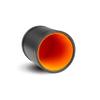 Leather Dice Cup with 5 Casino Dice, Orange view 3