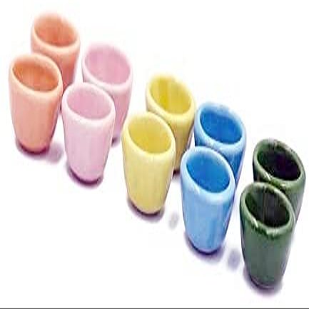 10 Mixed 5 Colour Cearmic Plate Dish Bowl Dollhouse Miniatures Food Kitchen Size M by 1 Shop for You No 36