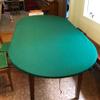 Playezze Felt Poker Table Cover fits Oval/Round Table with Leaf Insert - Made to Order in USA (Green, 48 by 78 inch Oval) view 3