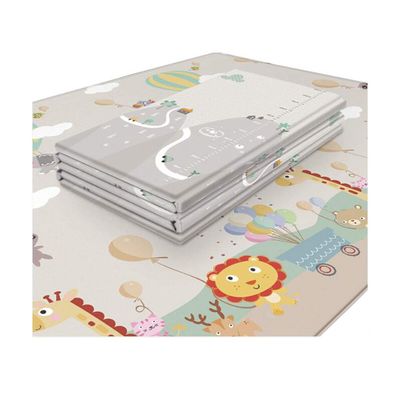 Baby Crawling mat Baby Play mat Double-Sided Folding Waterproof Non-Slip Dirty-Resistant Non-Toxic Easy to Clean, Suitable for Toddlers, Furniture mats. (Hills+Paradise)