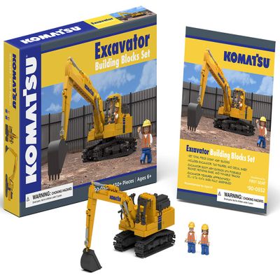 First Gear Komatsu Excavator Building Blocks Set (90-0552)