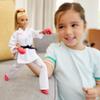 Barbie Olympic Games Tokyo 2020 Karate Doll with Karate Uniform, Tokyo 2020 Jacket, Medal, Helmet, Sparring Gloves and Sandals for Ages 3 and Up view 2