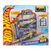 Hot Wheels City Stunt Garage Play Set Gift Idea for Ages 3 to 8 Years Elevator to Upper Levels Connects to Other Sets view 1