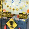 16 PCS Construction Party Goodie Favor Candy Treat Bags for Construction Birthday Party Supplies Construction Theme Party Truck Gift Bags for Kids Boys view 2