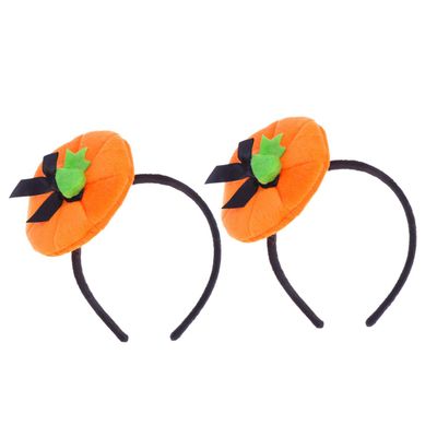Amosfun 2pcs Pumpkin Hairband for Kids Pumpkin Hair Hoop Pumpkin Hair Clip Pumpkin Hat Hairpin Pumpkin Headwear Pumpkin Hairpin Barrette Hair Clips Halloween Child Hair Accessories