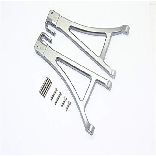 GPM for TRAXXAS-1/10 E-REVO 2.0 VXL 86086-4 Aluminum Front Lower Suspension ARM -10PC Set (Gray)