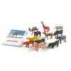MEROCO Montessori Zoo Safari Animal Match - Miniature Figurines with 2 Part Matching Cards Montessori Language Materials Preschool Learning Toy NEWTT004 view 3