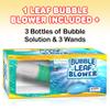 ArtCreativity Bubble Leaf Blower for Toddlers, with 3 Bottles of Bubble Solution and 3 Wands, Fun Bubbles Blowing Machine Toys for Kids, Great Birthday Gift for Boys and Girls, Blue & Green view 4