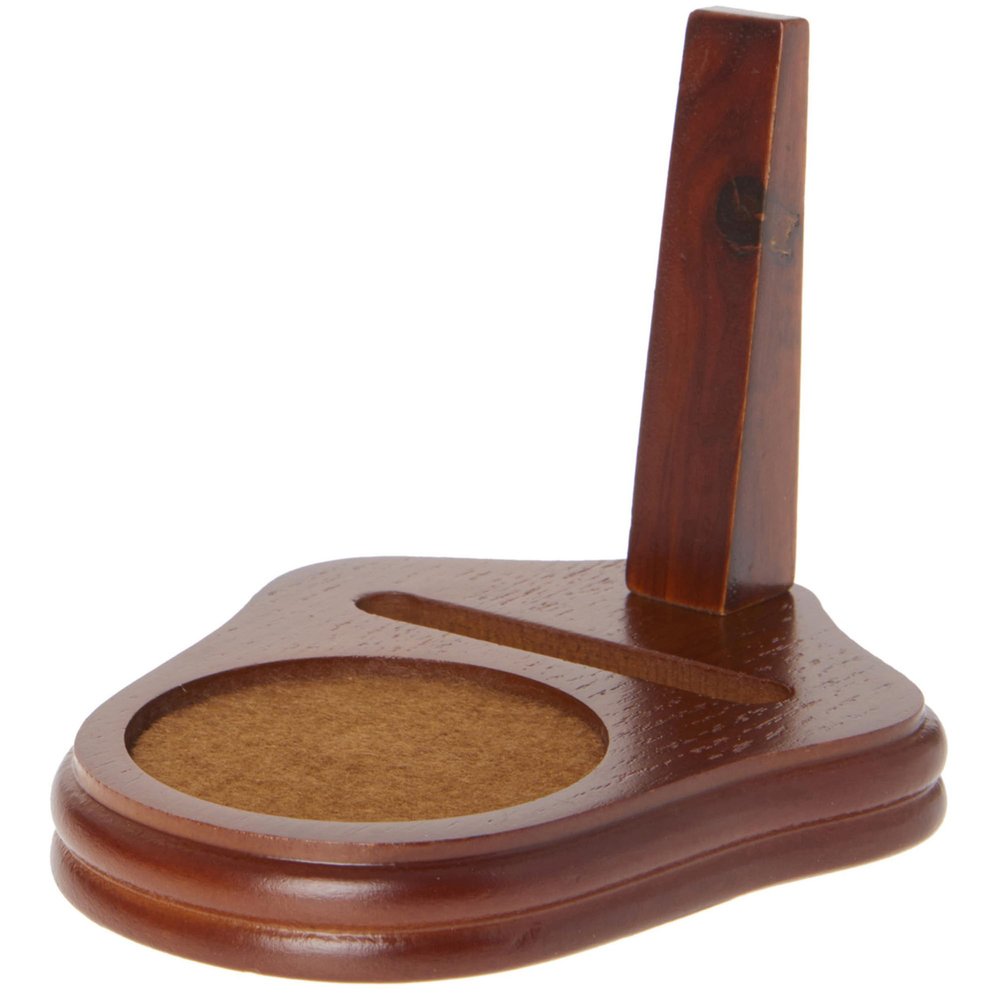 Bard's Demi-Tasse Walnut MDF Cup and Saucer Stand, 3.5" H x 3.5" W x 4.5" D, Pack of 12