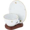 Bard's Demi-Tasse Walnut MDF Cup and Saucer Stand, 3.5" H x 3.5" W x 4.5" D, Pack of 12 view 3