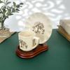 Bard's Demi-Tasse Walnut MDF Cup and Saucer Stand, 3.5" H x 3.5" W x 4.5" D, Pack of 12 view 4