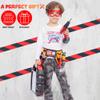 JOYIN 24Pcs Kid Tool Set, Pretend Toddler Tool Toy with Construction Worker Belt & Electric Toy Drill in Carry Case for Boy Girl Halloween Present Birthday Dress Up Party view 4