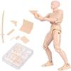 INSO Body-kun Action Figure Set, Action Figure Models for Artists, 5.9 Inch (Skin) view 4