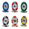 DA VINCI Unicorn All Clay Poker Chip Set with 500 Authentic Casino Weighted 9 gram Chips, Black ABS Case, 2 Decks of Plastic Playing Cards, Dealer Buttons and 2 Cut Cards view 2