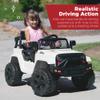 Best Choice Products 12V Kids Electric Vehicle Toy Ride On Car with Parent Remote Control for Toddlers, Seat Harness, 61 lbs Weight Capacity, Locking Doors, Spring Suspension, Bluetooth - White view 2