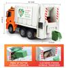 DOUBLE E Benz Licensed Remote Control Garbage Truck Electric Recycling Toy Set with Trash Bin Real Lights Rechargeable Waste Management Trash Truck Toys Gift for Kids view 3