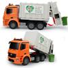 DOUBLE E Benz Licensed Remote Control Garbage Truck Electric Recycling Toy Set with Trash Bin Real Lights Rechargeable Waste Management Trash Truck Toys Gift for Kids view 4