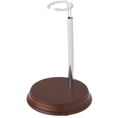 Bard's 54-0050 Chrome and Wood Doll Stand, Fits 10 to 14 inch Slim Waist Dolls, Waist is 1.125 to 2 inches Wide, Pack of 6