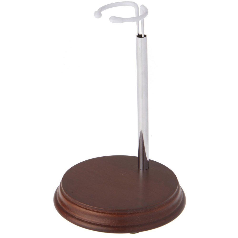 Bard's 54-0050 Chrome and Wood Doll Stand, Fits 10 to 14 inch Slim Waist Dolls, Waist is 1.125 to 2 inches Wide, Pack of 6