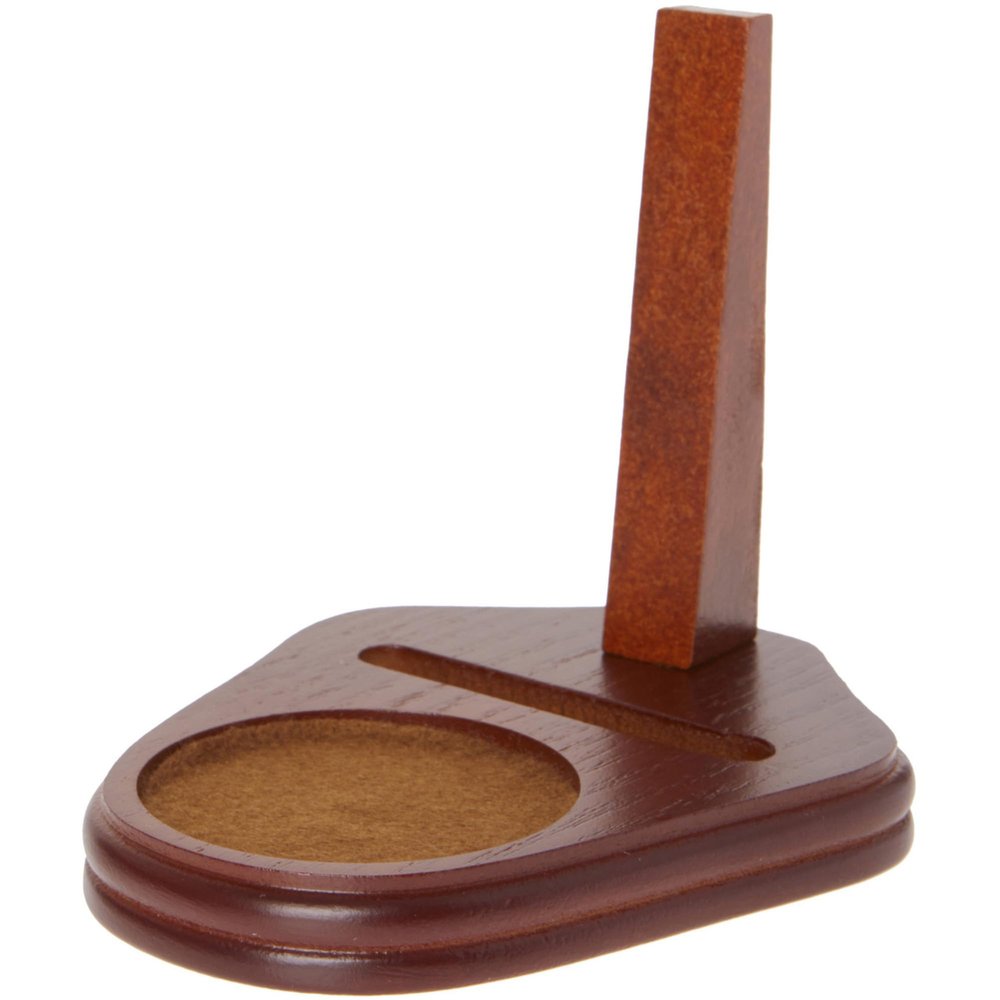 Bard's Walnut MDF Cup and Saucer Stand, 4.25" H x 4" W x 5" D, Pack of 6