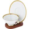 Bard's Walnut MDF Cup and Saucer Stand, 4.25" H x 4" W x 5" D, Pack of 6 view 3