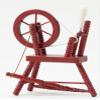 Classics by Handley Dollhouse Miniature Spinning Wheel, Mahogany view 1