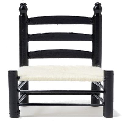 Classics by Handley Dollhouse Miniature Shaker Side Chair, Black