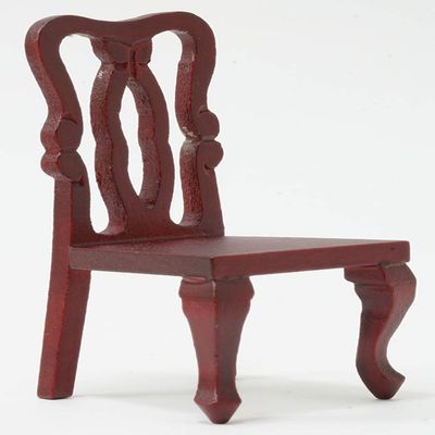 Classics by Handley Dollhouse Miniature Side Chair, Mahogany